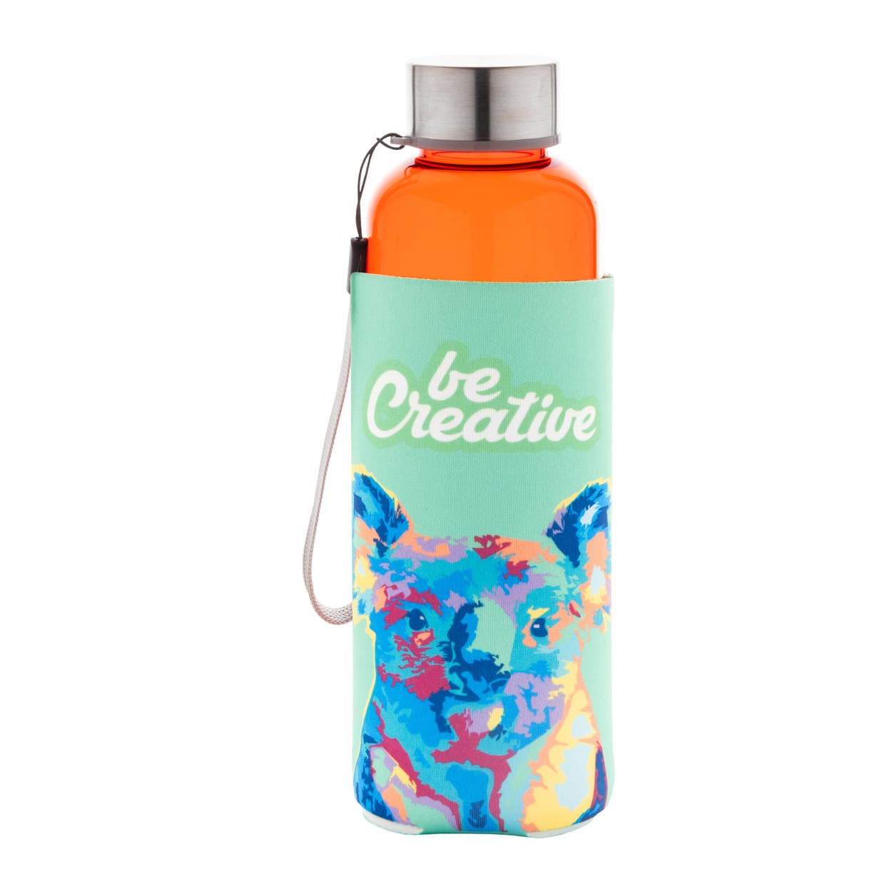 Bouteille en RPET coloris Orange