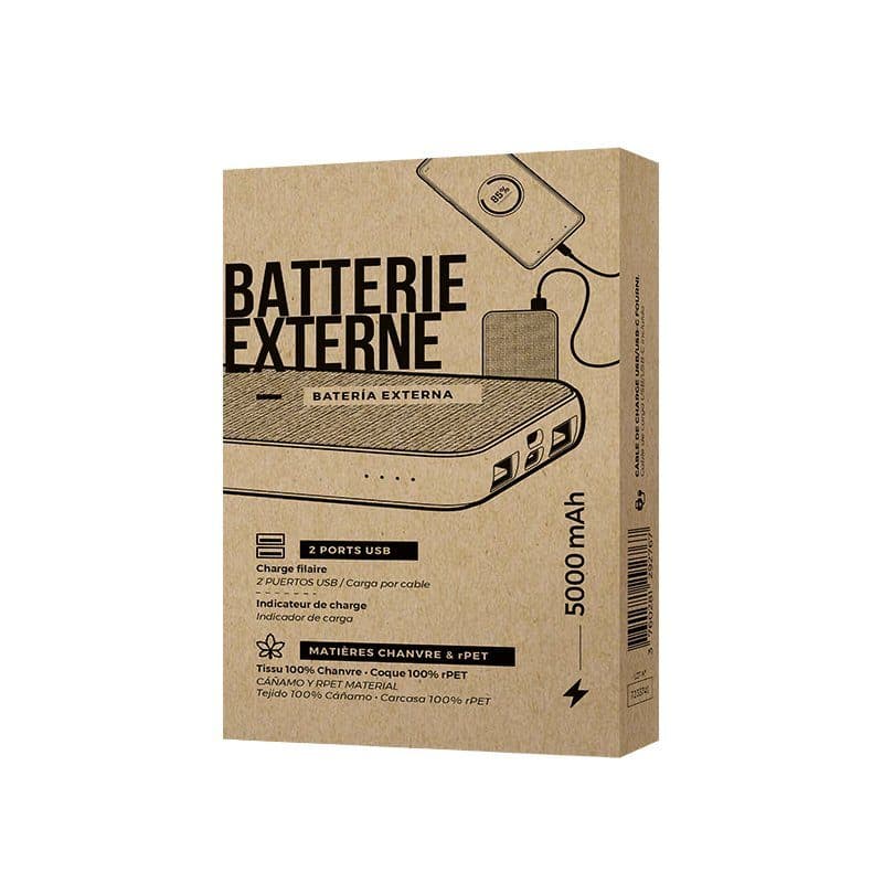 BATTERIE EXTERNE 5000 mAh en situation