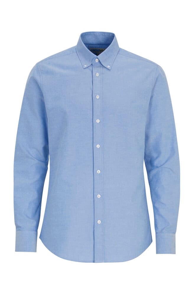 Chemise Oxford Coupe Slim Hommes Certifié GOTS
