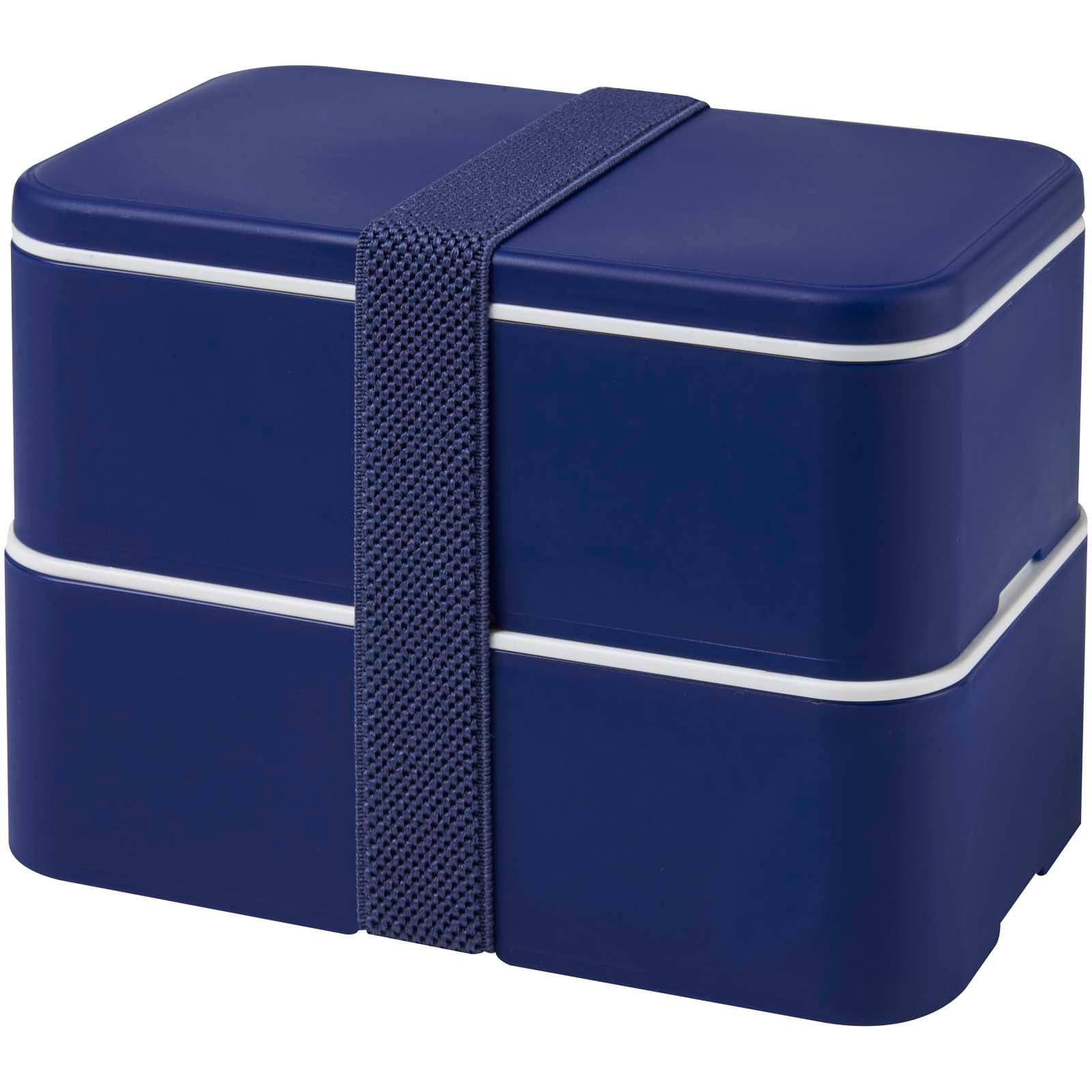 Boîte à lunch à double épaisseur de 700 + 700 ml MIYO POP coloris Bleu