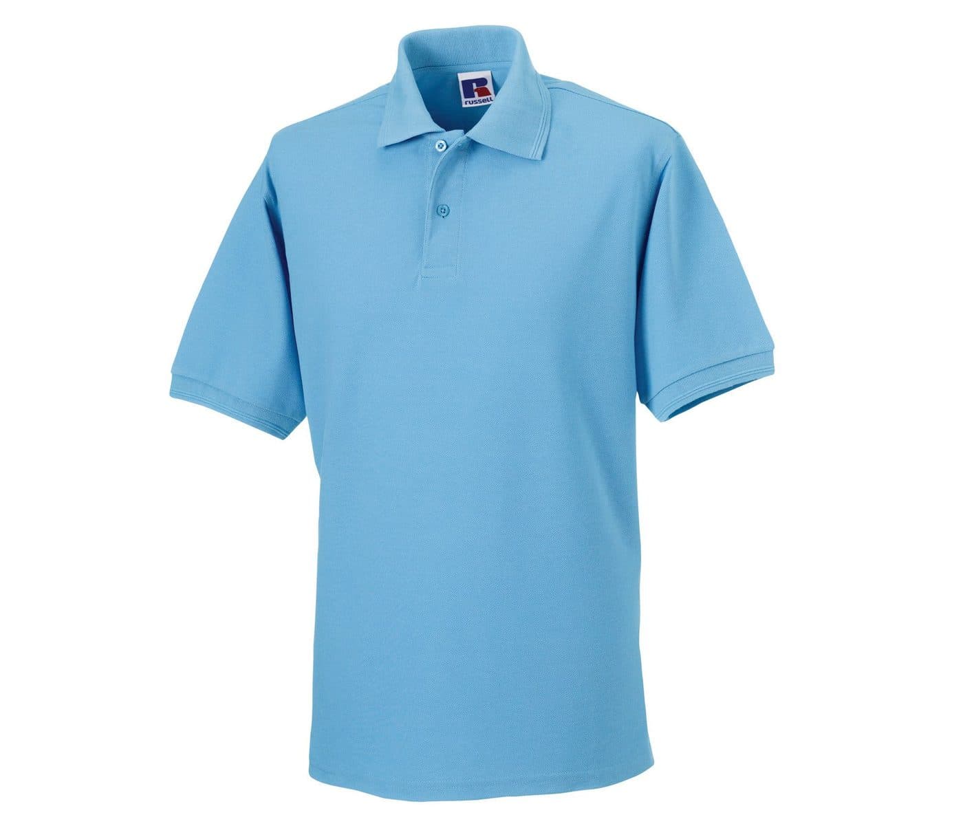 HARDWEARING POLYCOTTON POLO coloris Bleu ciel