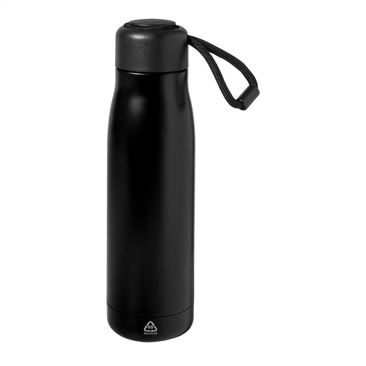 Bouteille isotherme en RSS coloris Noir