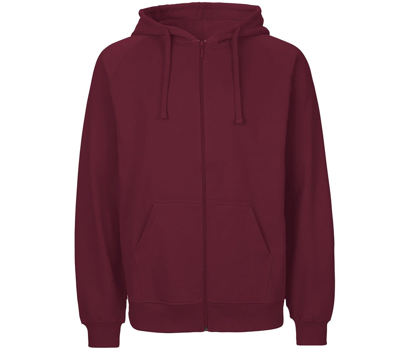 UNISEX TIGER COTTON HOODIE WITH ZIP coloris Bordeaux