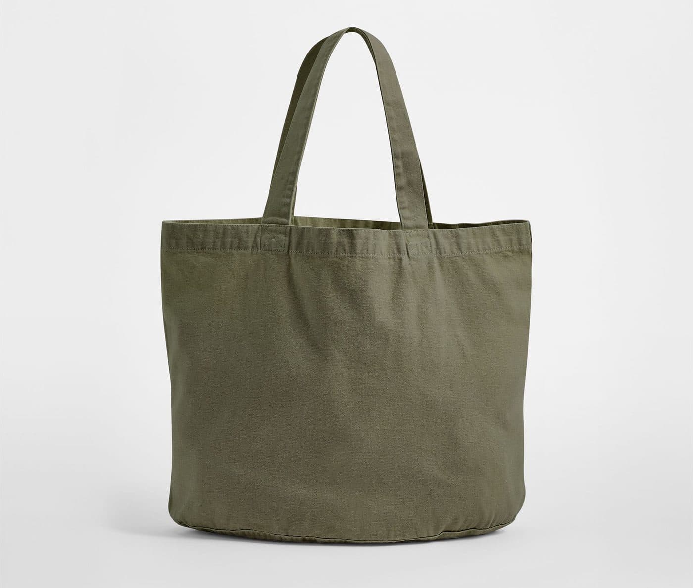 GARMENT DYED SHOPPER coloris Vert mousse vintage