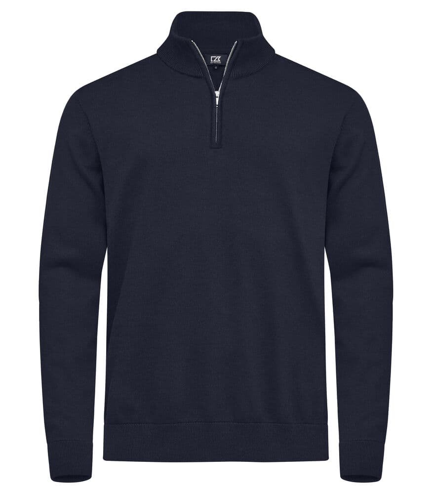 Pull demi-zip Cutter & Buck Oakville homme coloris Marine foncé