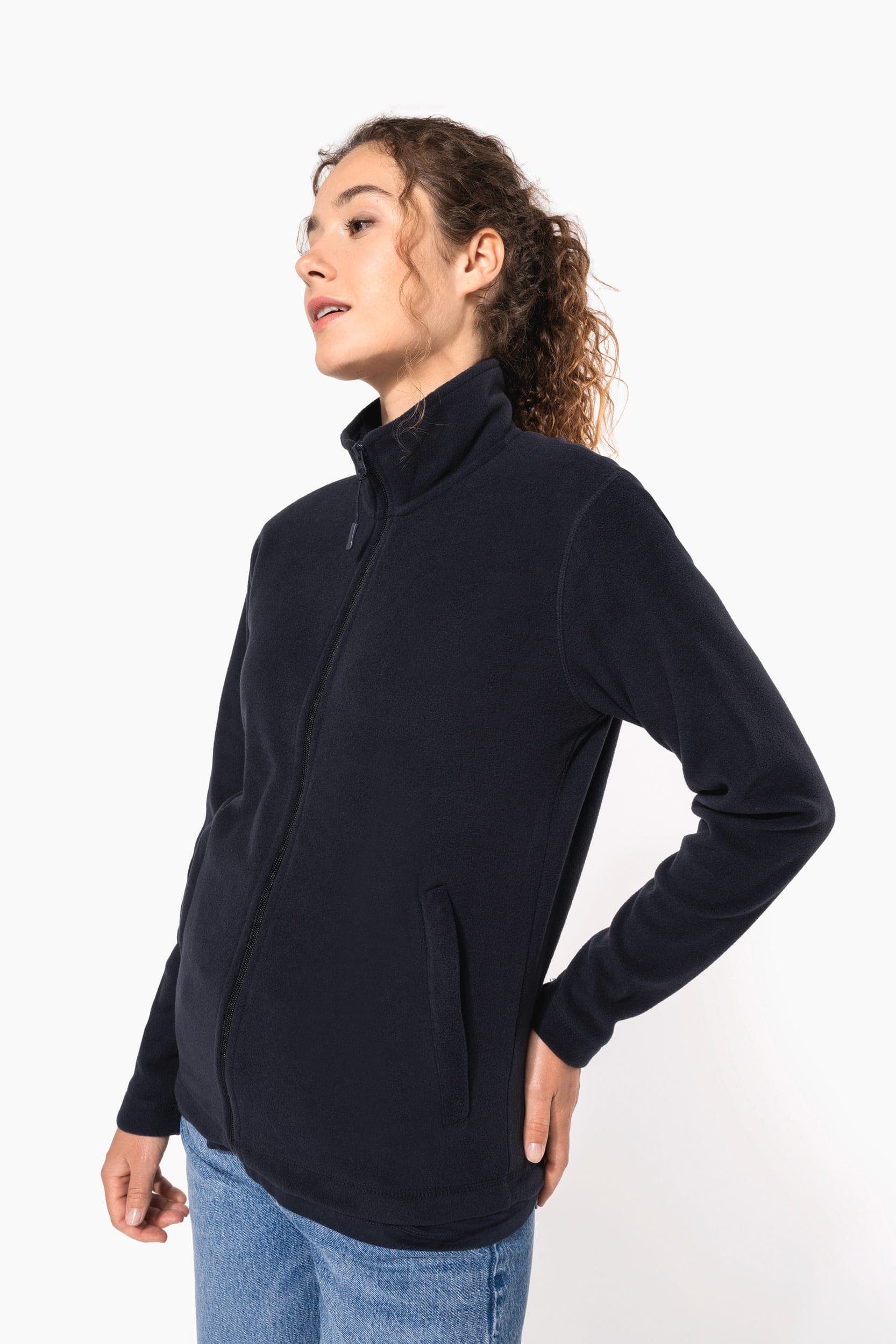 Veste micropolaire zippée unisexe en situation