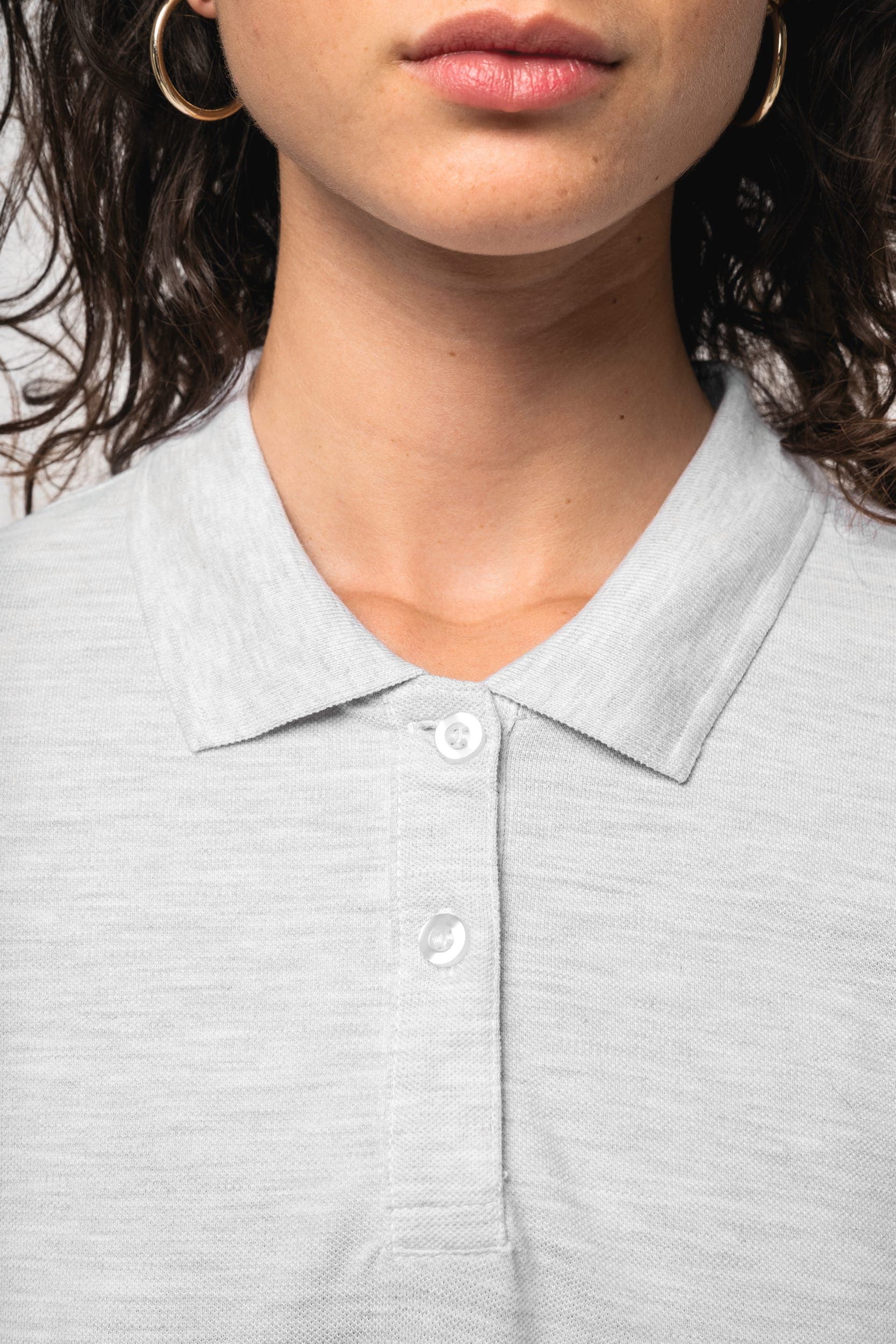Polo manches longues femme en situation