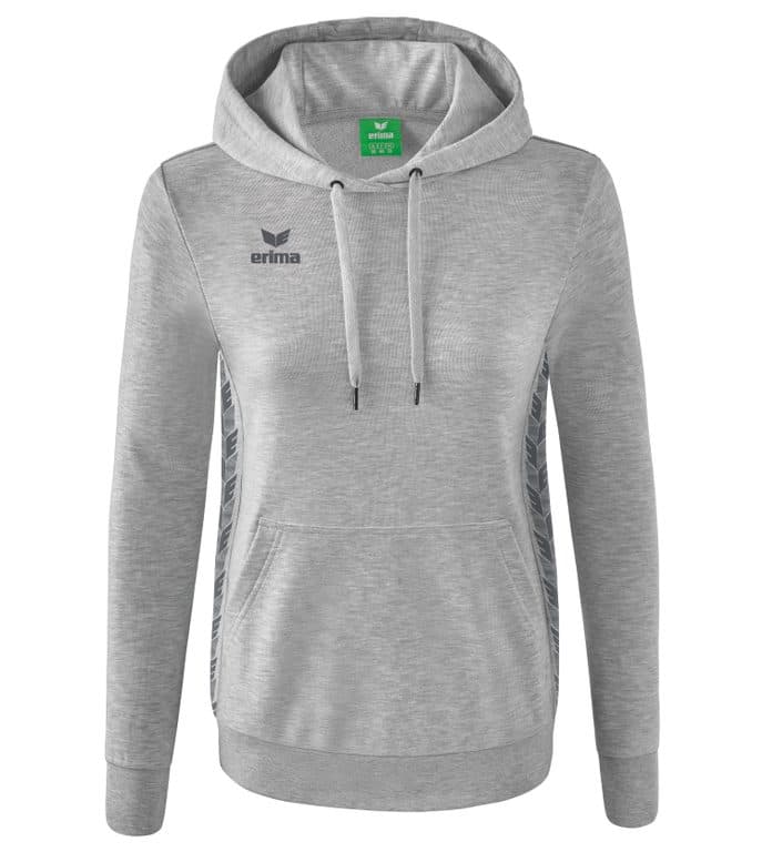 Sweat à capuche Essential Team coloris Gris clair chiné / Gris ardoise