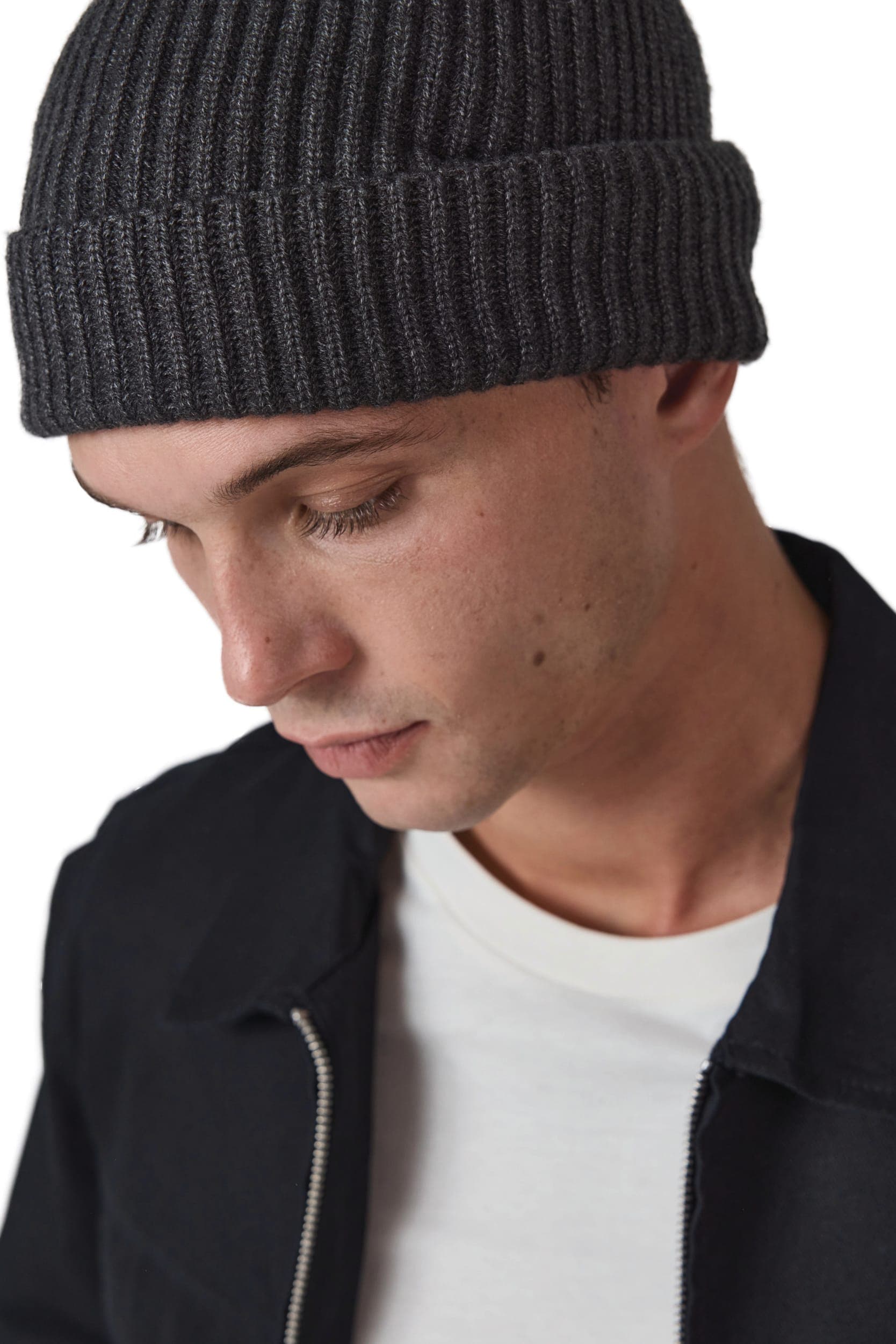 Bonnet en maille avec revers - K-up Gold Label en situation