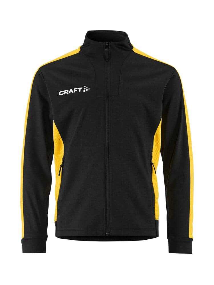 Craft Evolve 2.0 contrast full zip jacket jr coloris Noir / Jaune