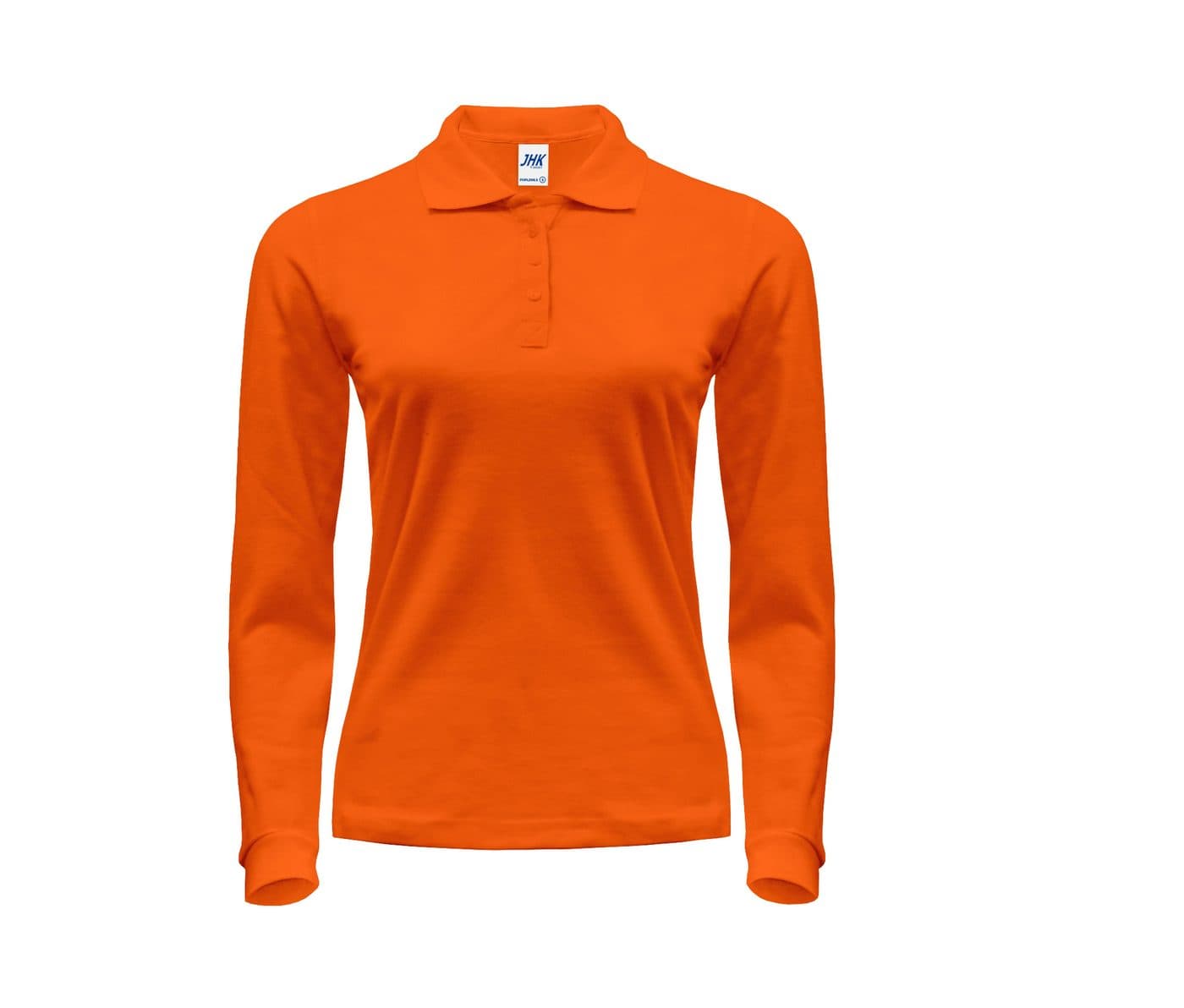 LADY REGULAR LONG SLEEVE POLO coloris Orange