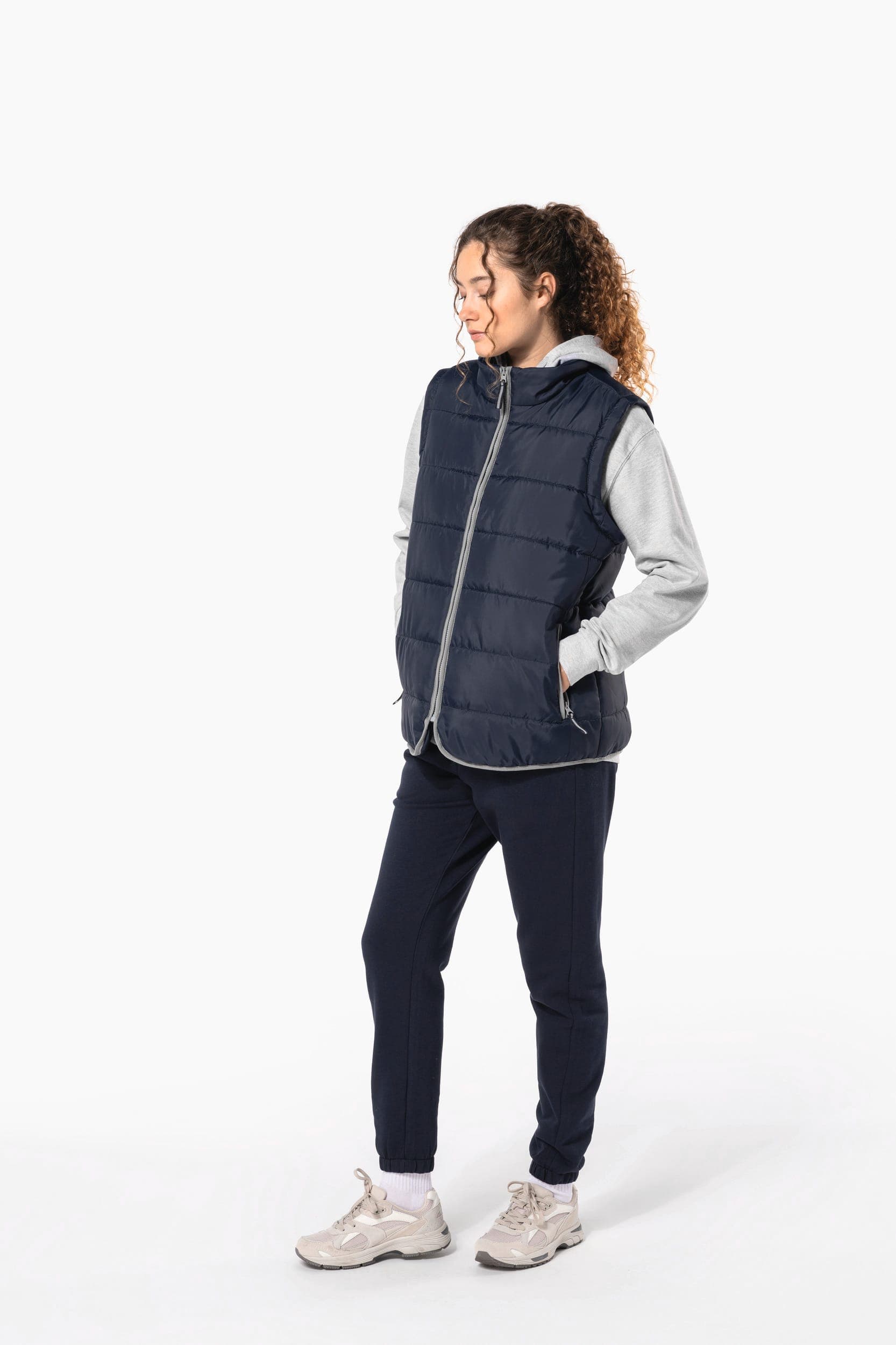 Bodywarmer matelassé unisexe en situation