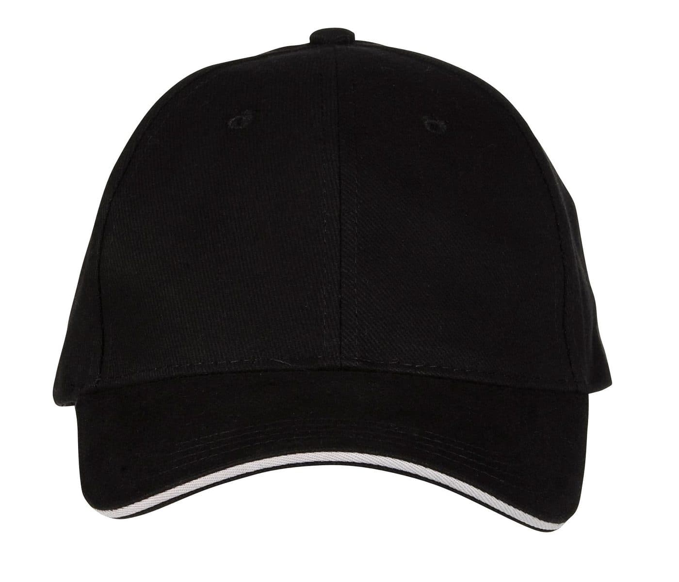 CASQUETTE 6 PANS coloris Noir / Argent
