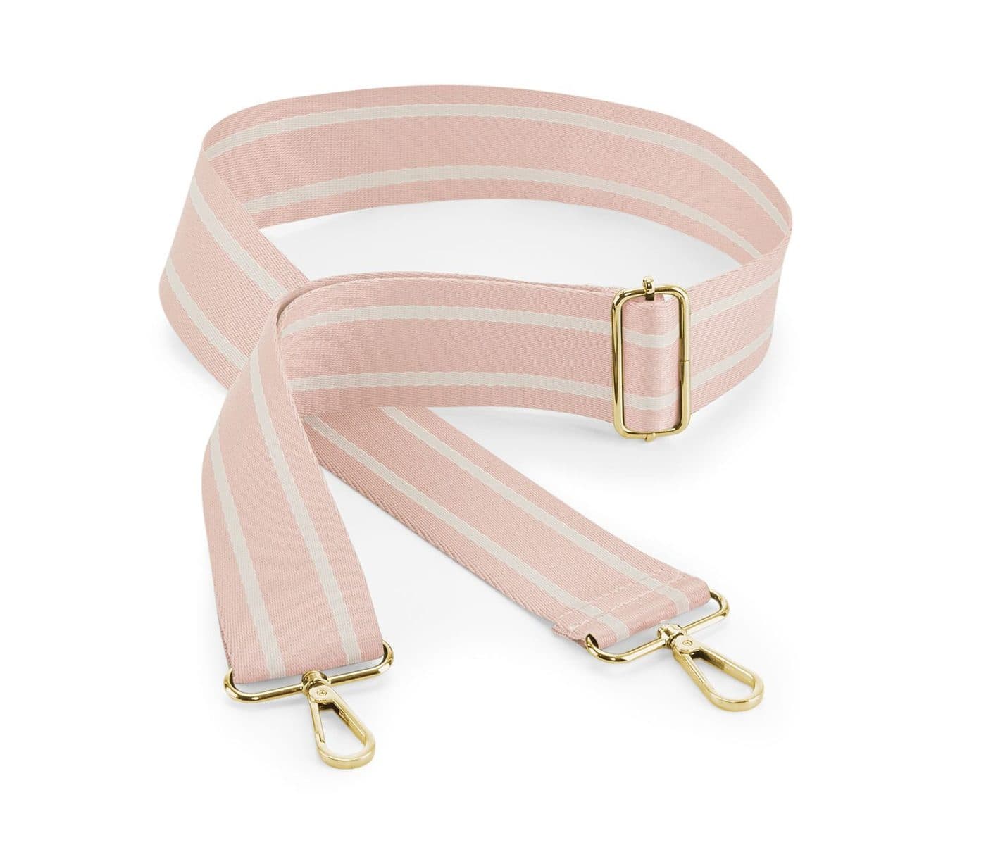 BOUTIQUE ADJUSTABLE BAG STRAP coloris Rose doux / Gris huître