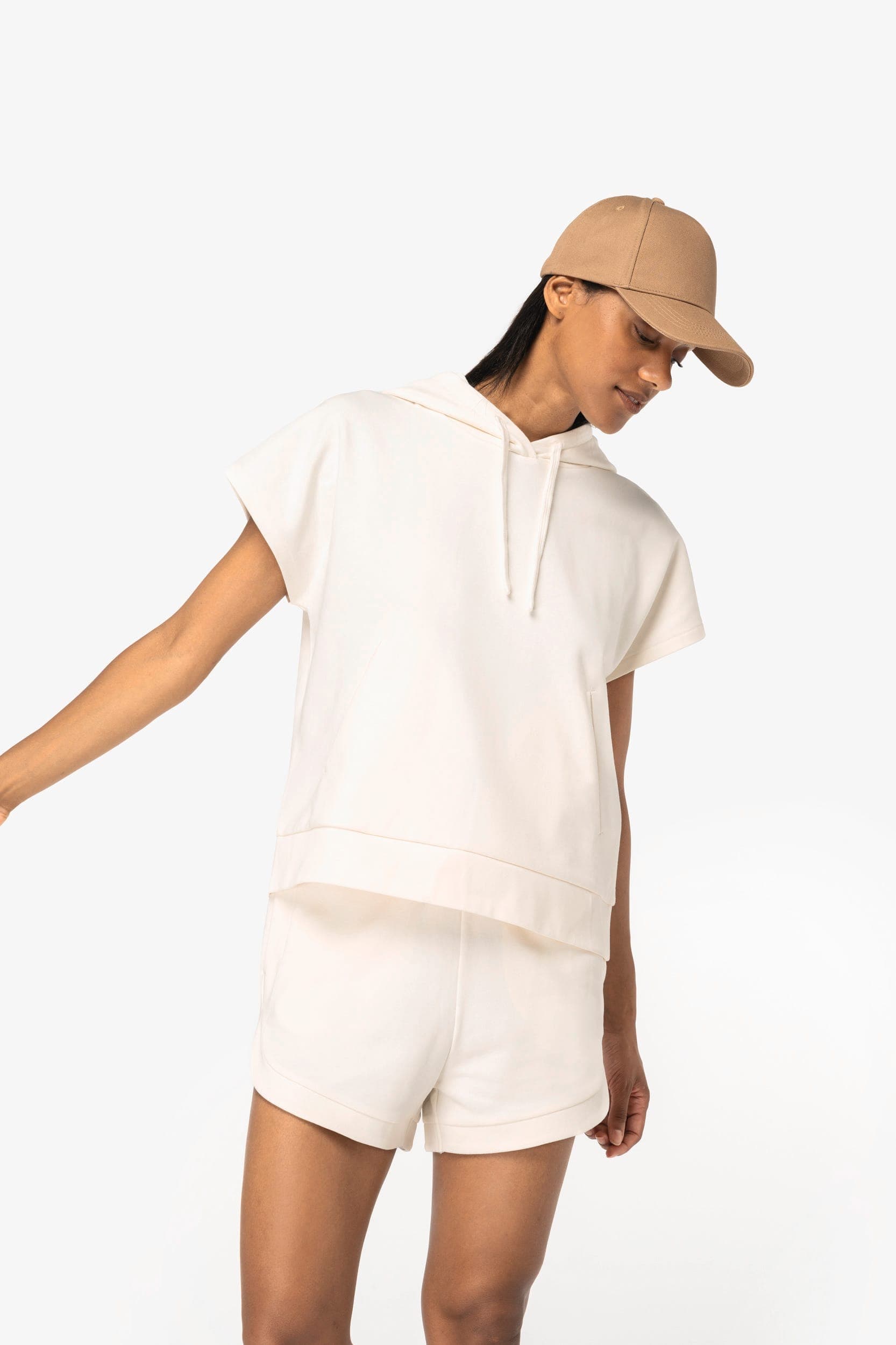 Short écoresponsable French Terry femme en situation