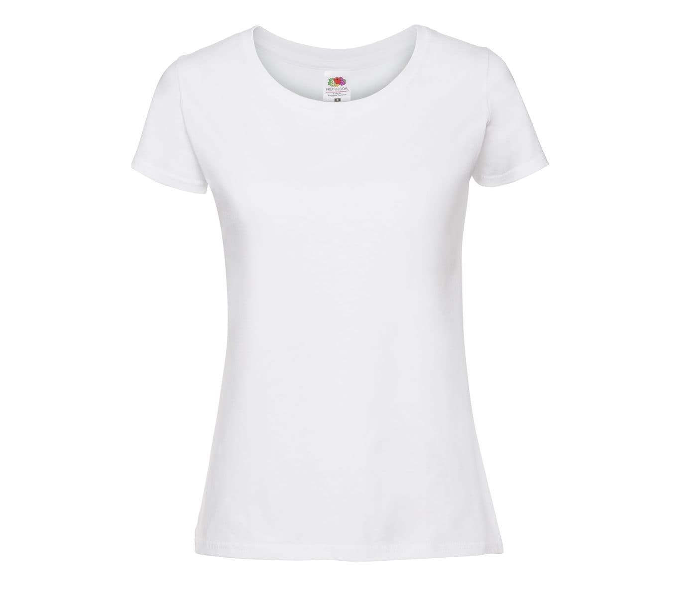 LADIES ICONIC 195 RINGSPUN PREMIUM T coloris Blanc