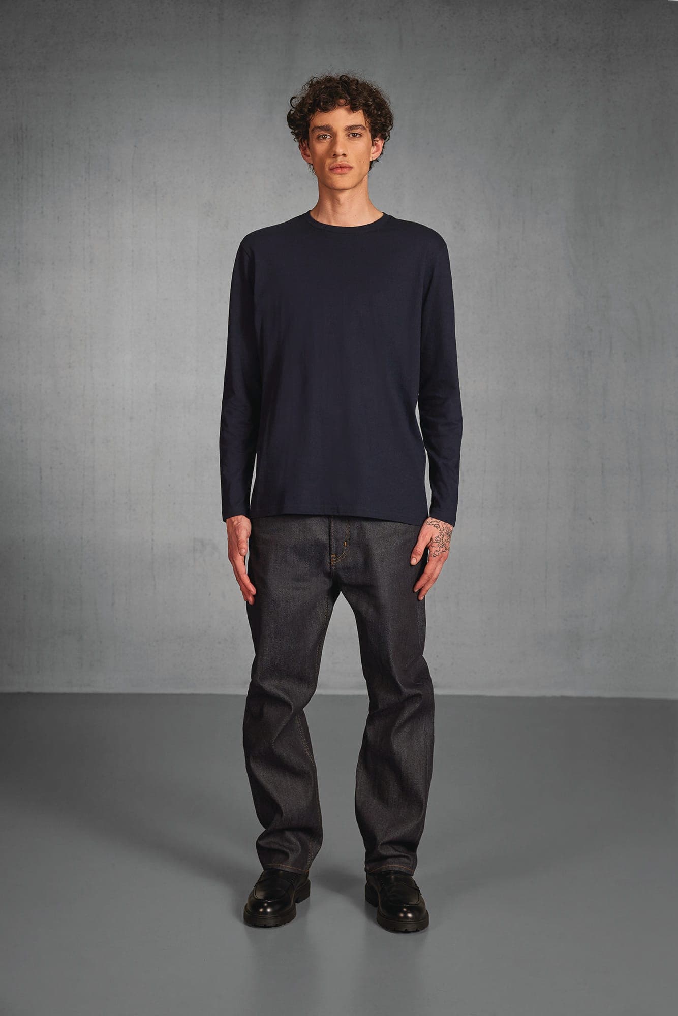 T-shirt homme manches longues #E190 en situation