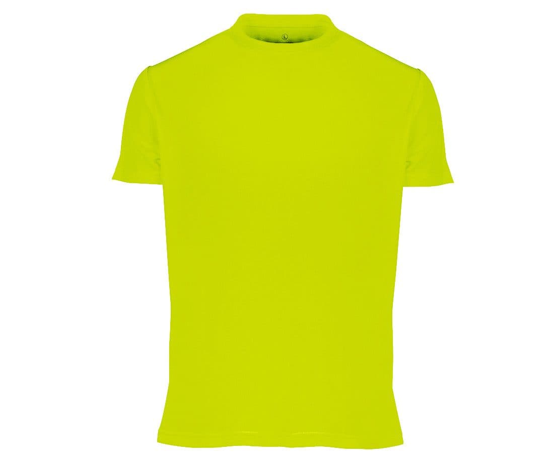 MEN'S NO LABEL SPORT TEE-SHIRT coloris Jaune fluo