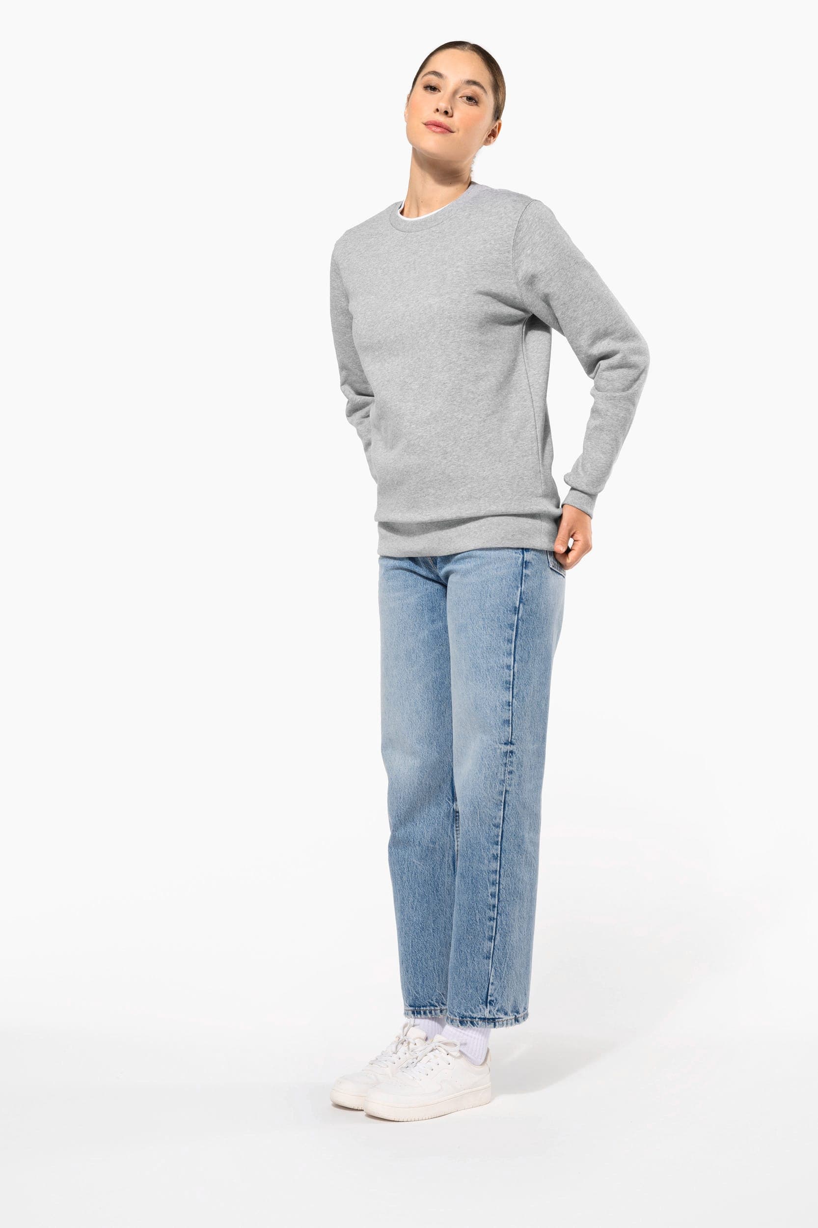 Sweat-shirt col rond 80/20 unisexe en situation