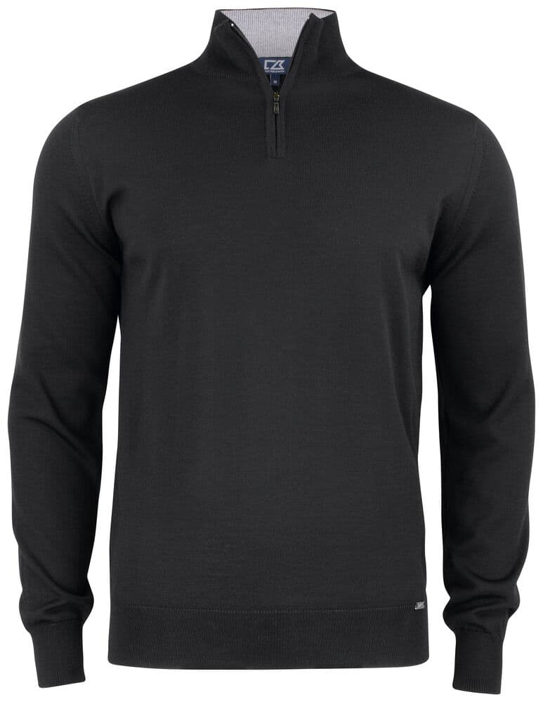 Pull demi-zip Cutter & Buck Everett homme coloris Noir