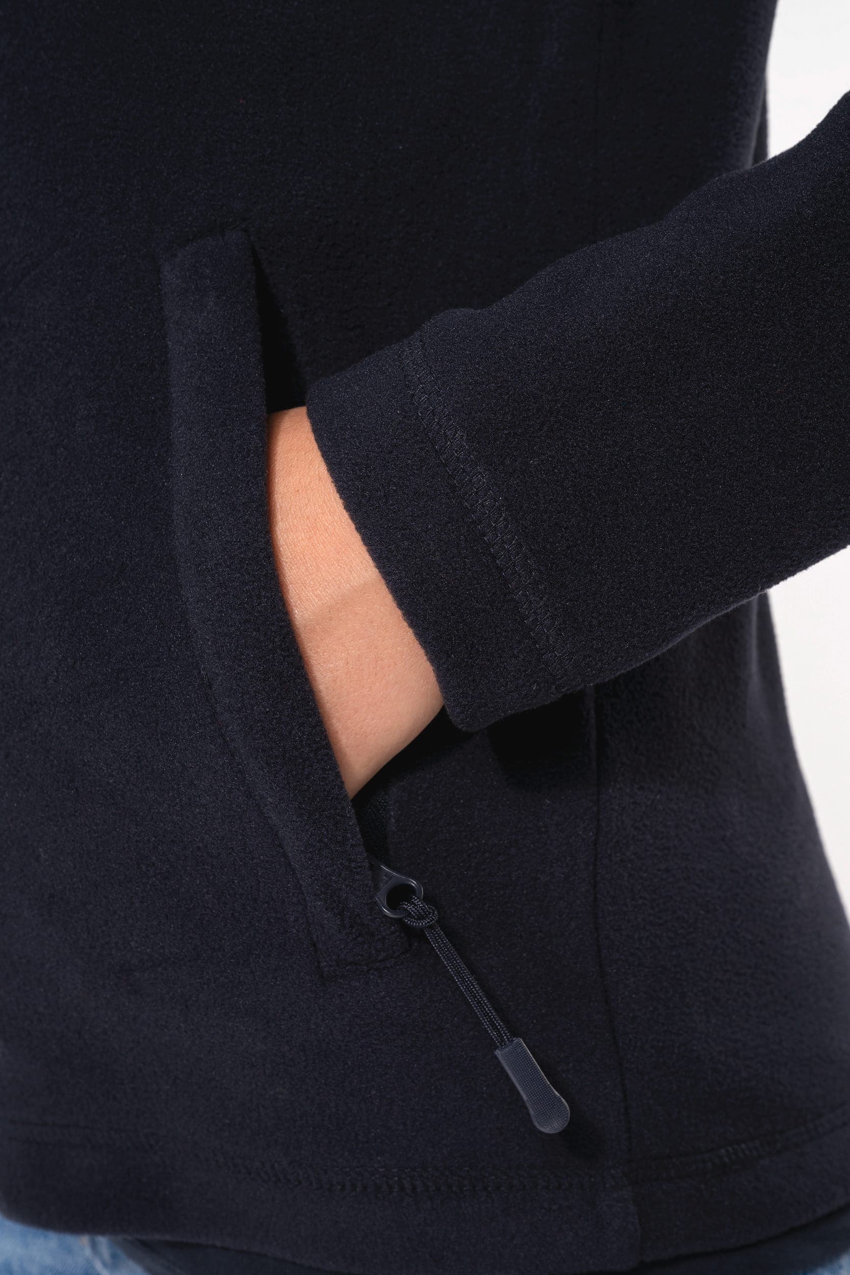 Veste micropolaire zippée unisexe en situation