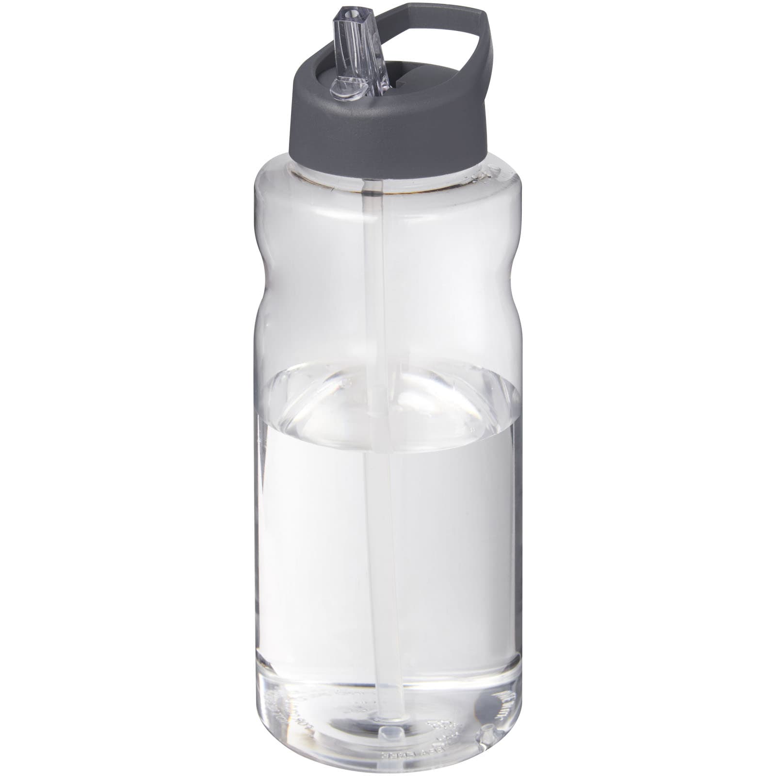 Bouteille de sport H2O Active® Big Base de 1 litre avec couvercle à bec verseur coloris Gris