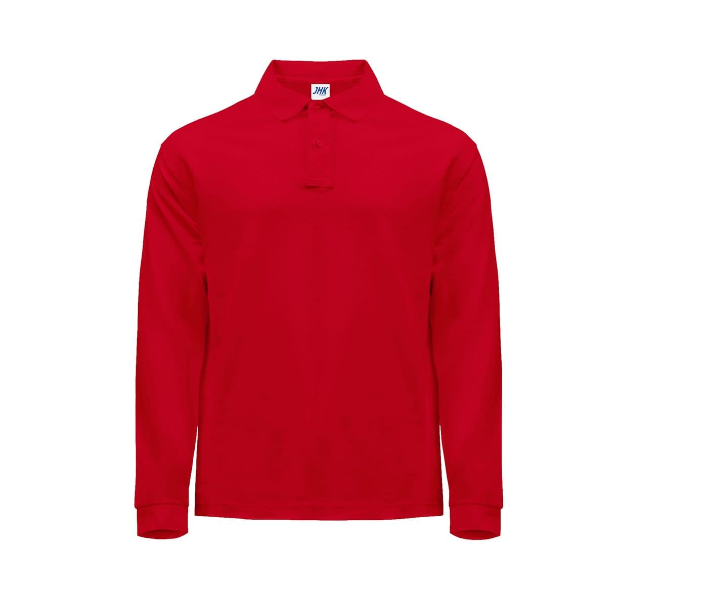 MAN REGULAR LONG SLEEVE POLO coloris Rouge