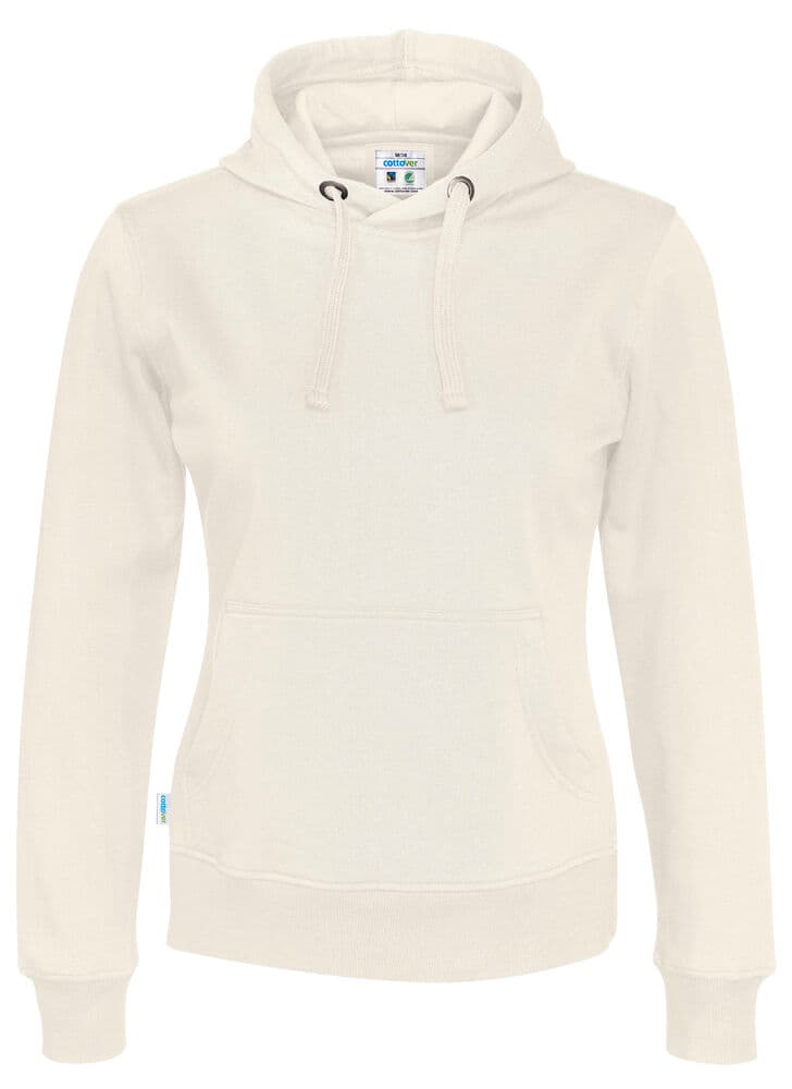 HOODIE FEMME - CERTIFIÉ GOTS coloris Écru
