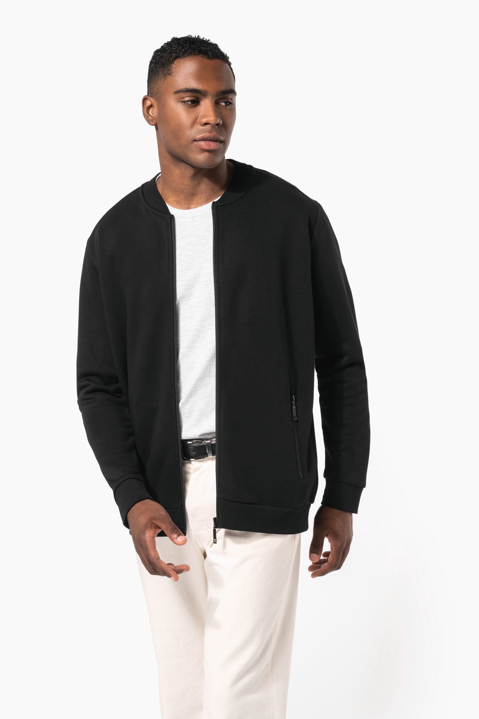 Veste molleton zippée homme en situation