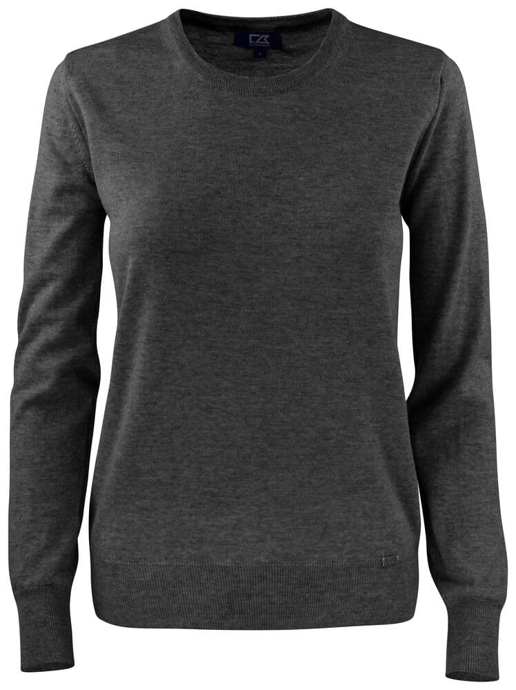 Pull col rond Cutter & Buck Kennewick femme coloris Anthracite chiné