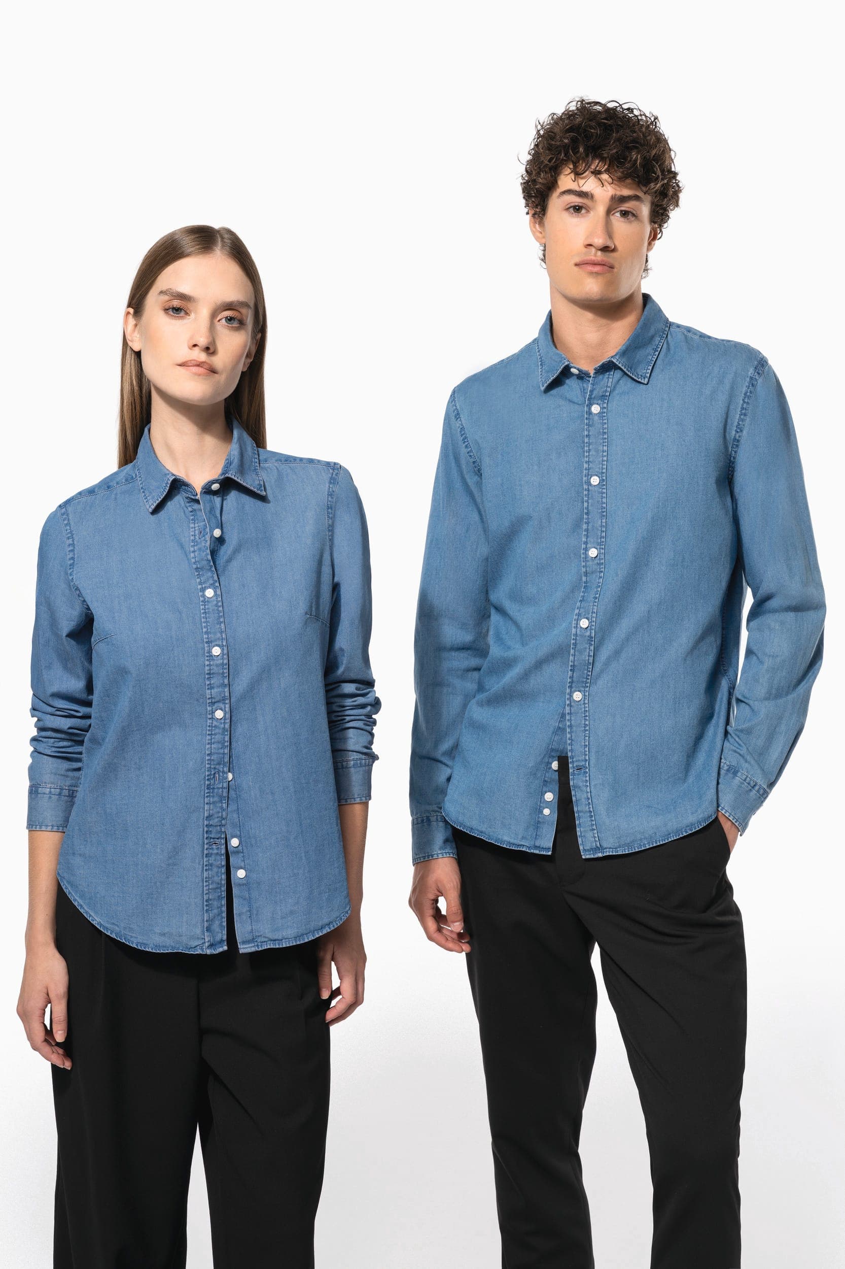Chemise denim homme en situation