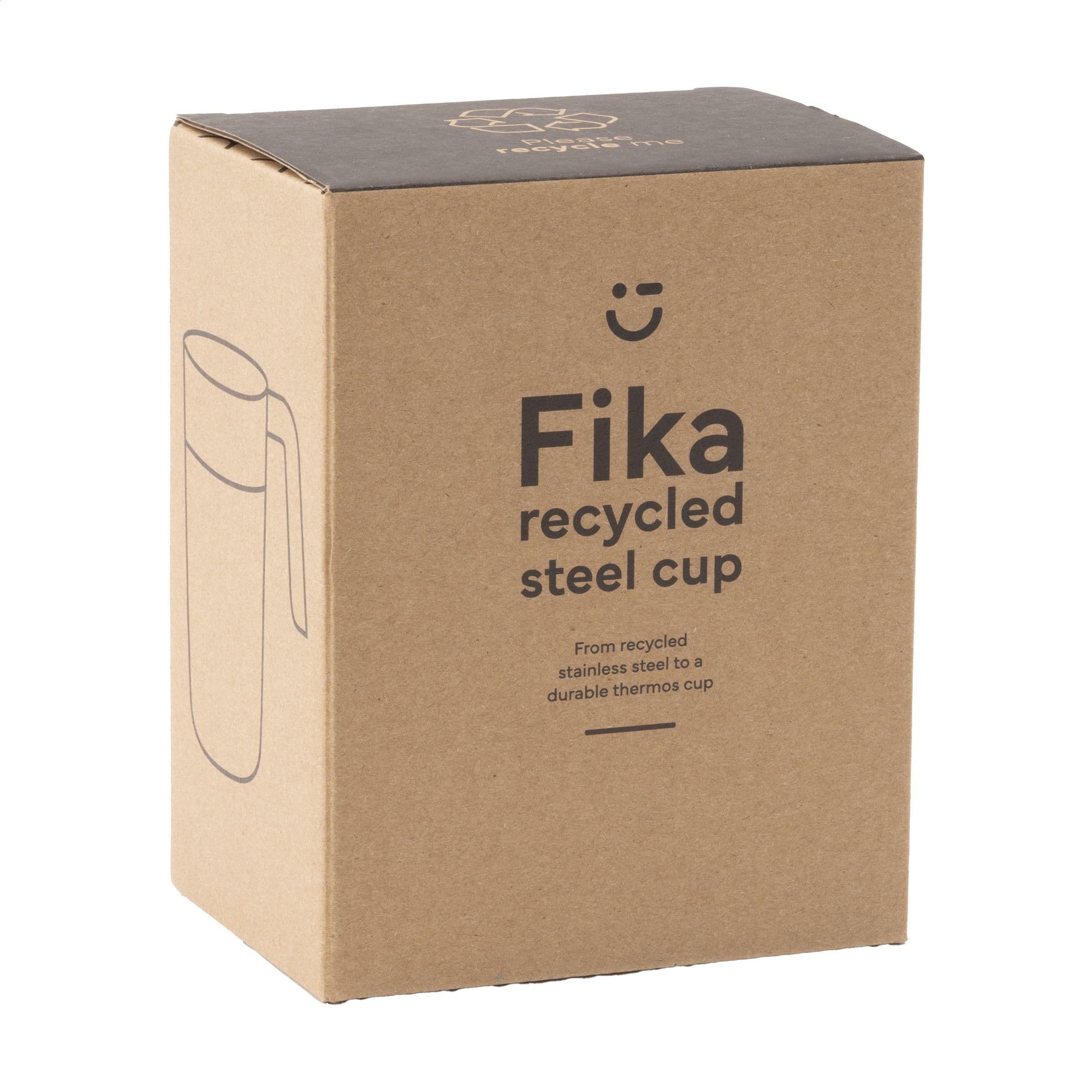 Gobelet thermos Fika RCS recyclé acier 400 ml en situation