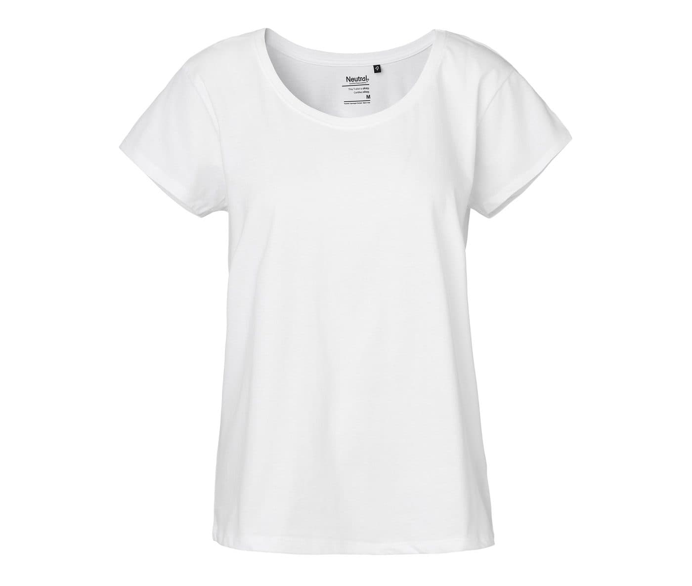 LADIES LOOSE FIT T-SHIRT coloris Blanc