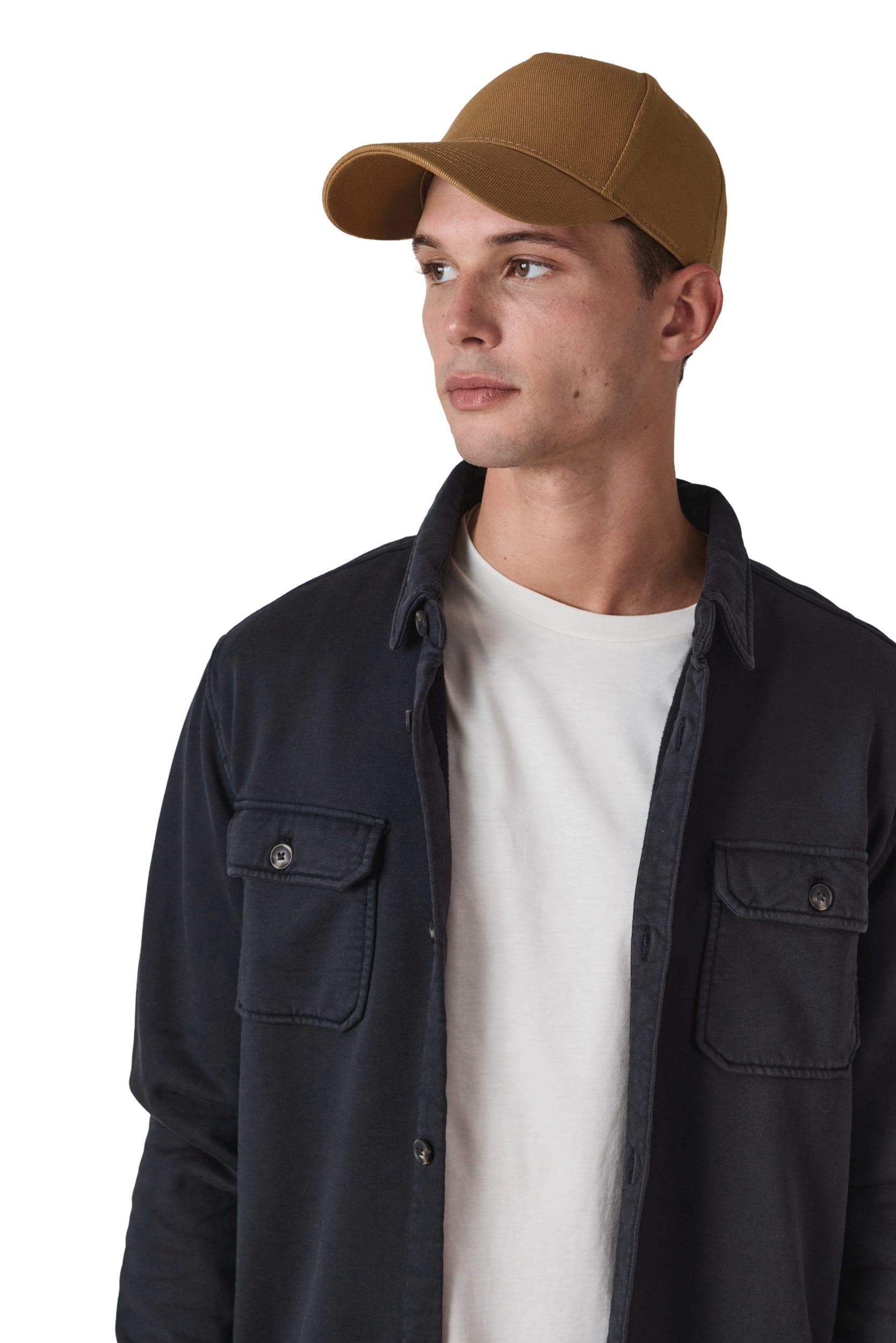 Casquette en coton bio 5 panneaux - K-up Gold Label en situation