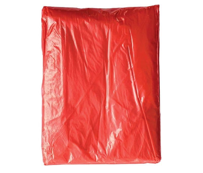 DISPOSABLE RAINING PONCHO "SUMATRA" coloris Rouge