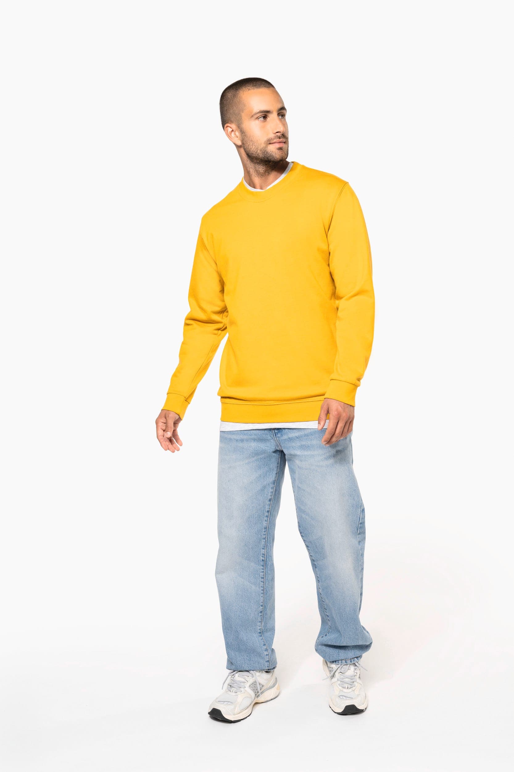 Sweat-shirt col rond unisexe en situation