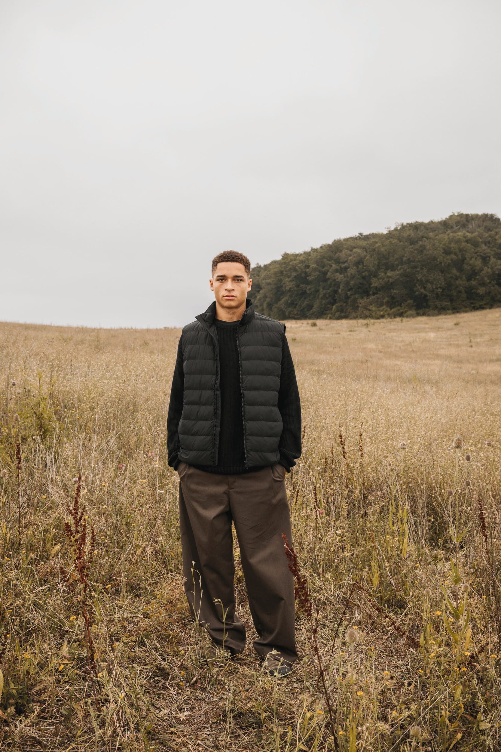 Bodywarmer écoresponsable matelassé homme en situation