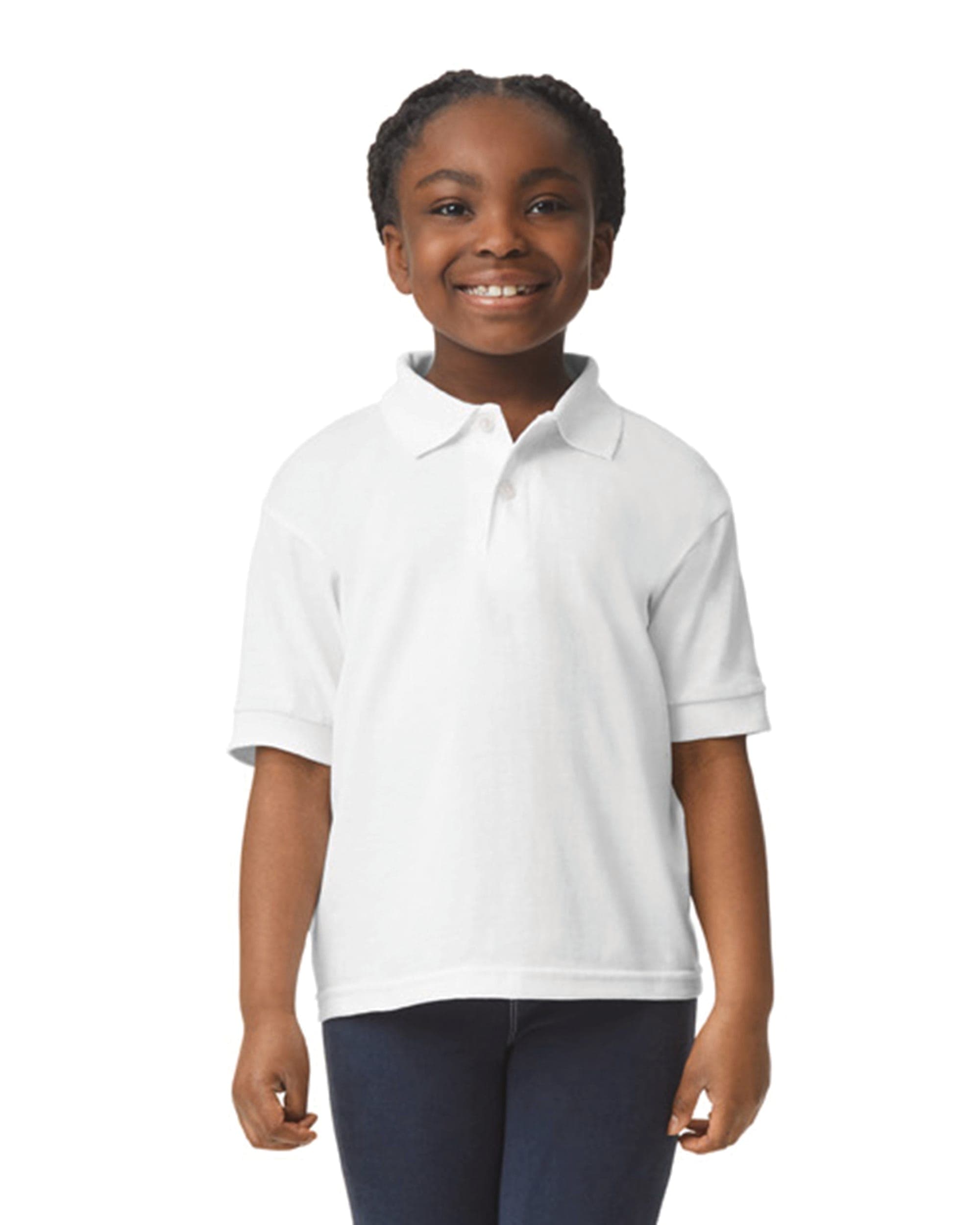 Polo jersey Dryblend® enfant en situation