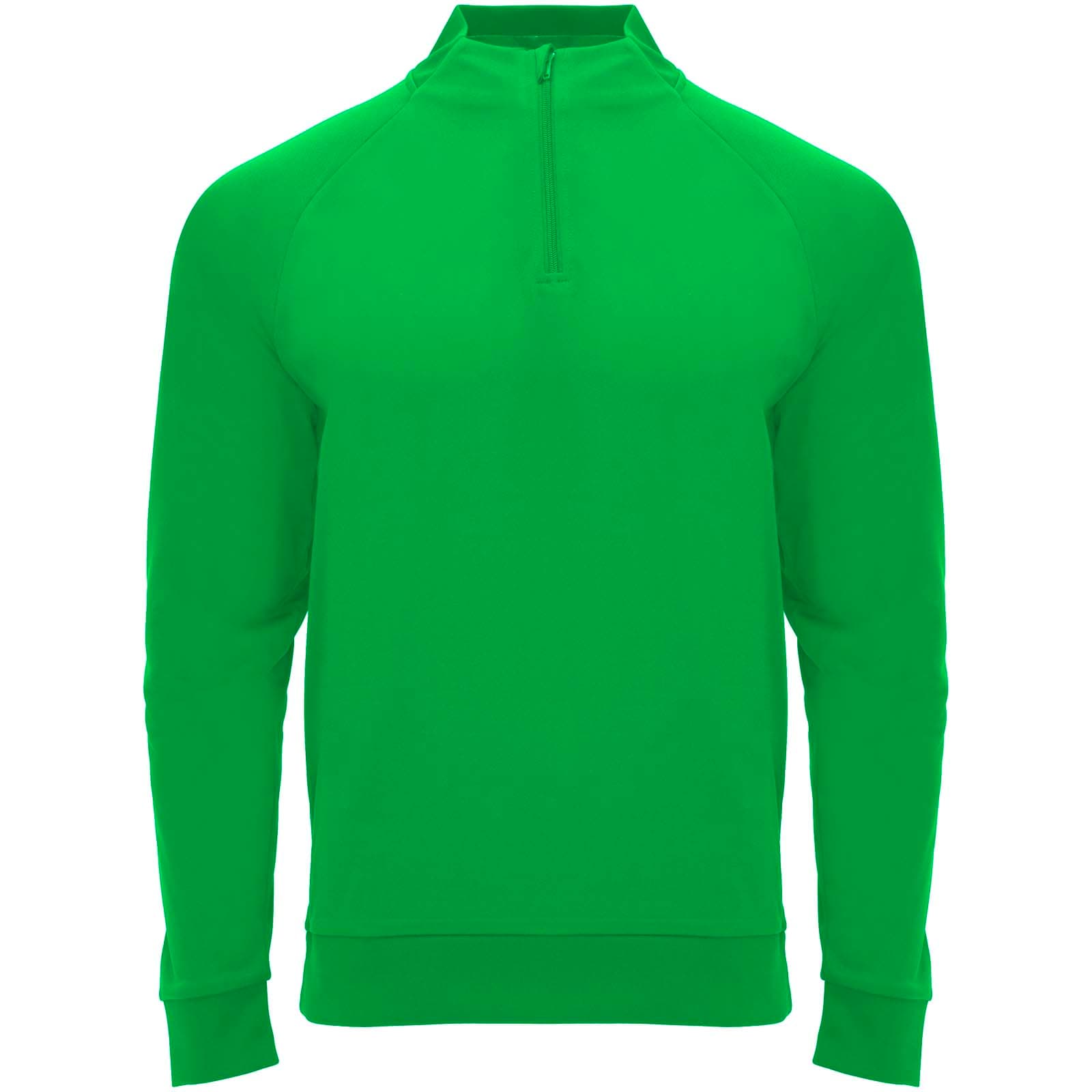 Sweatshirt de 200 g/m² Epiro à manches longues unisexe avec fermeture demi-zip coloris Vert fougère