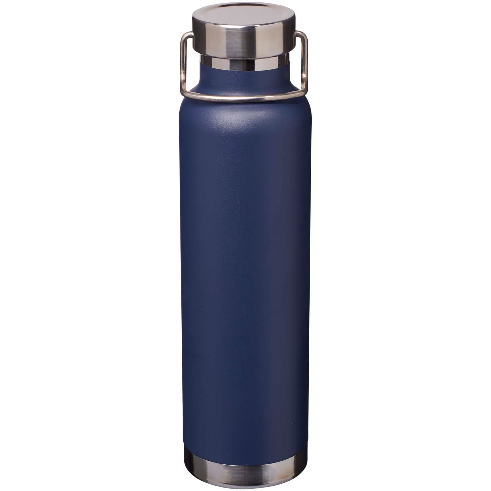 Bouteille avec isolation sous vide Astra de 650 ml en cuivre et acier inoxydable recyclé certifié RCS  coloris Marine