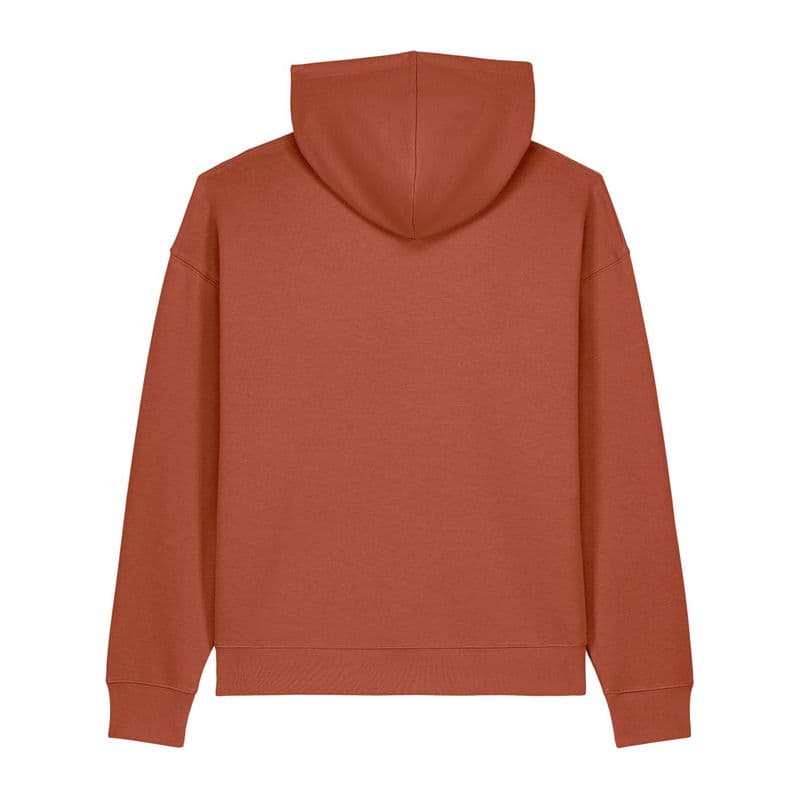 The iconic mid-light relaxed hoodie sweatshirt coloris Marron Heritage