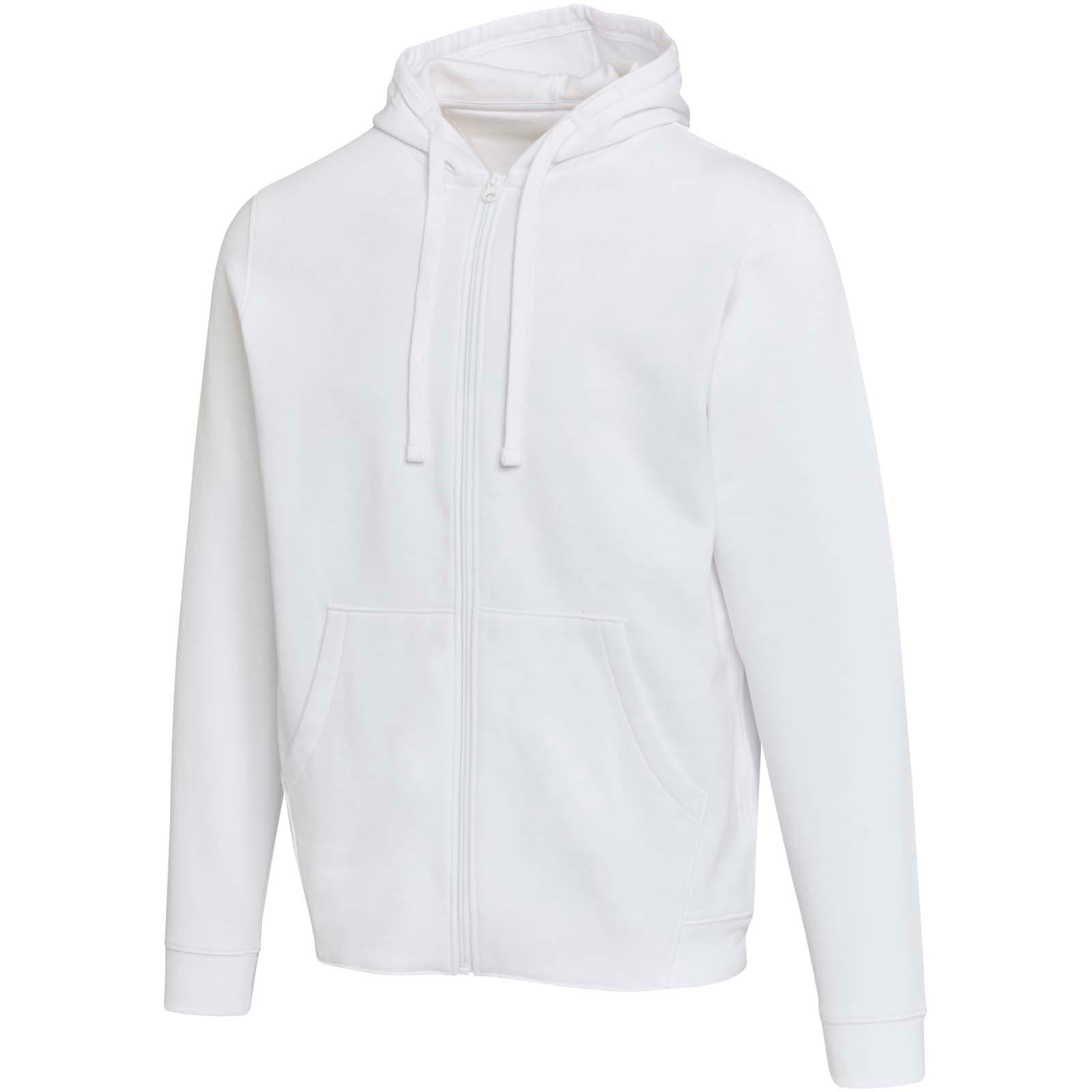 Sweat à capuche unisexe recyclé biologique certifié OCS de 280 g/m² Jasper coloris Blanc