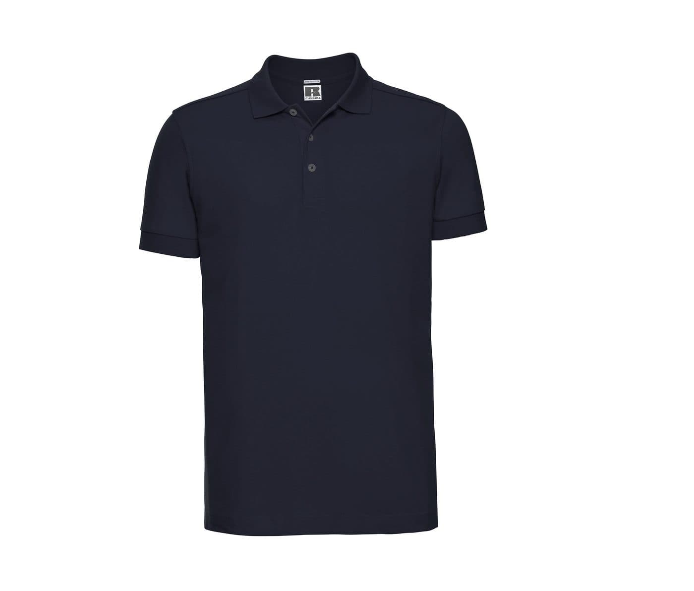 MEN'S FITTED STRETCH POLO coloris Bleu marine