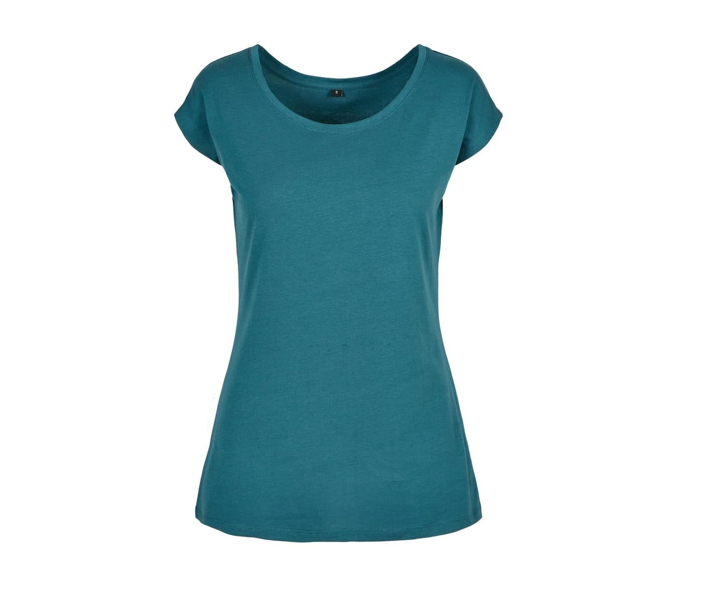 LADIES WIDE NECK TEE coloris Bleu canard