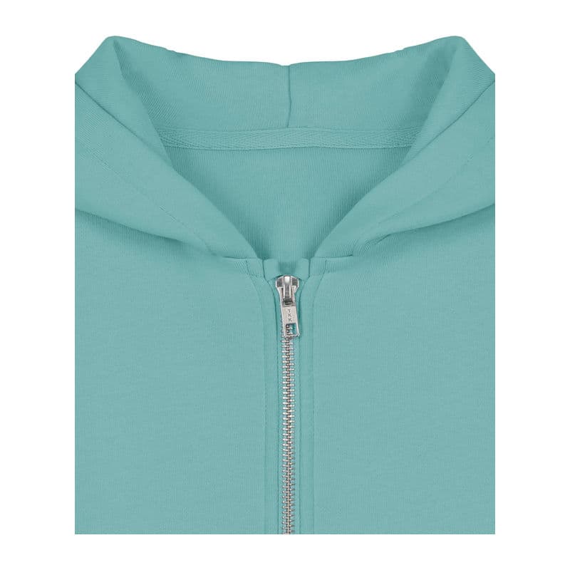 Mini Cultivator 2.0 kids' zip-thru hoodie  coloris Bleu canard Monstera