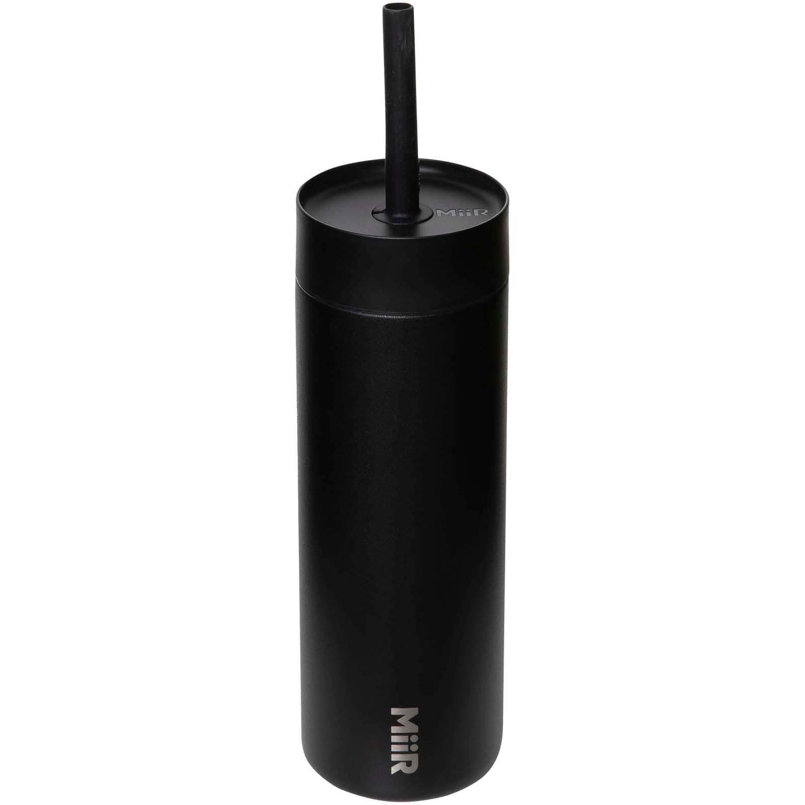 Bouteille d’eau MiiR Sipper de 473 ml avec paille coloris Noir