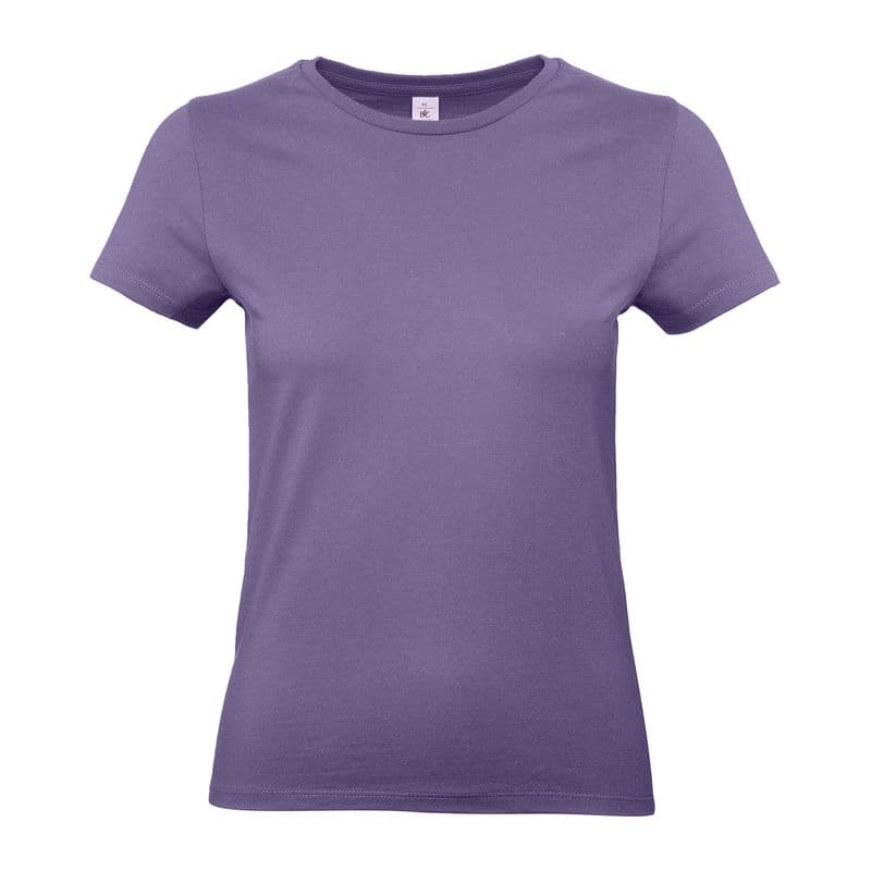 B&C #E190 /WOMEN T-SHIRT coloris Lilas Millennial