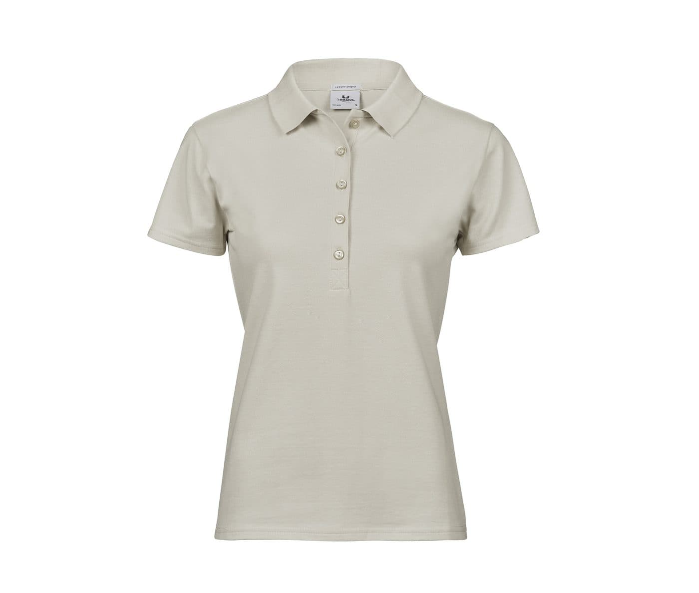 LADIES LUXURY STRETCH POLO coloris Gris ciment