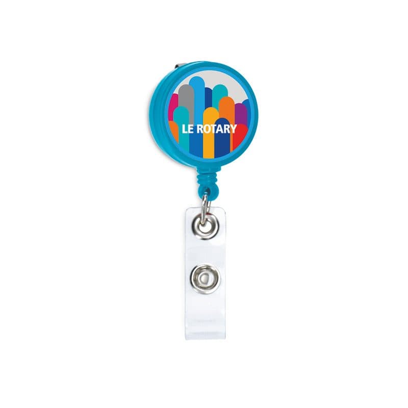 BADGE : PORTE BADGE EXTENSIBLE en situation