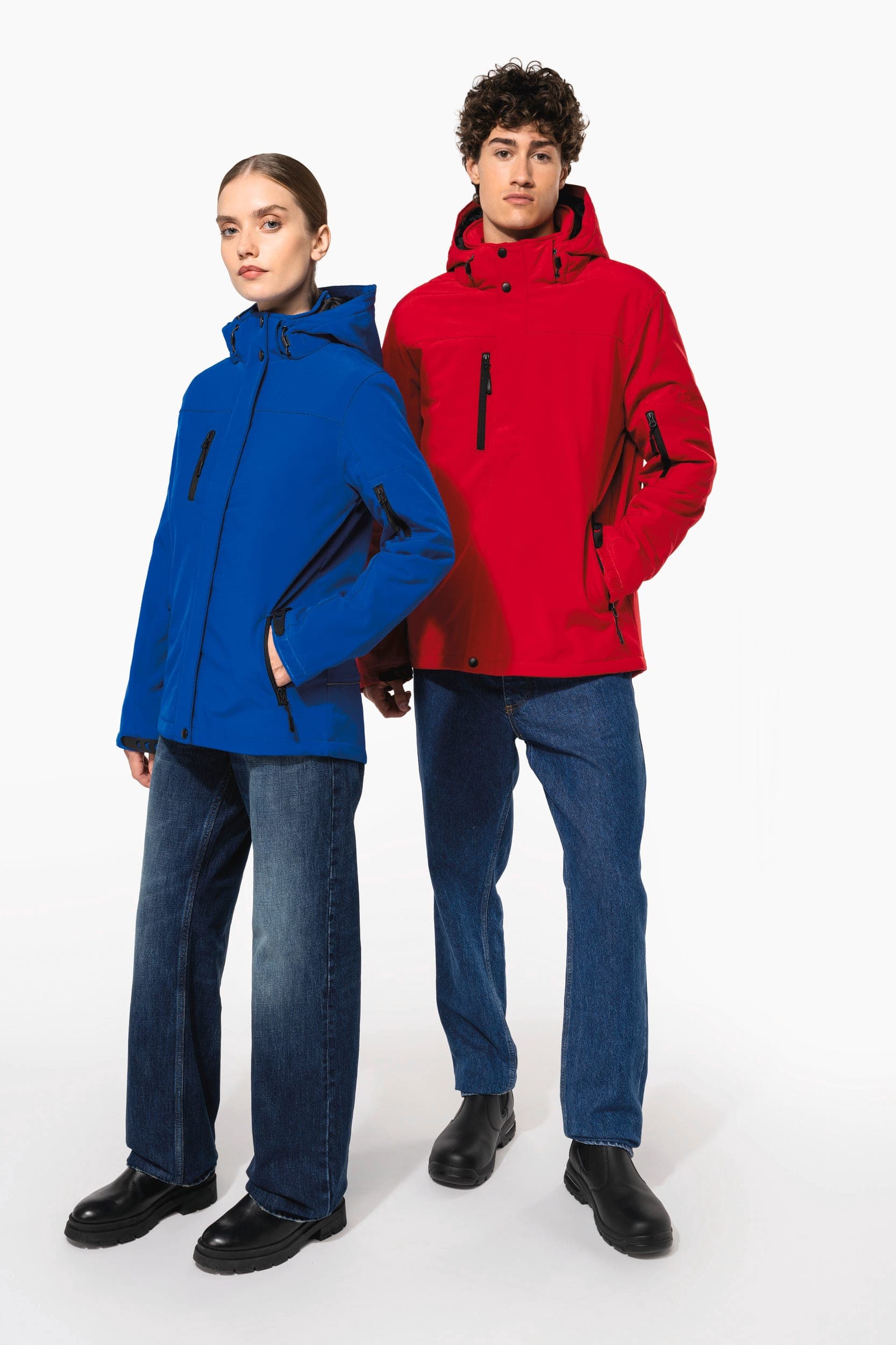 Parka softshell doublée capuche femme en situation